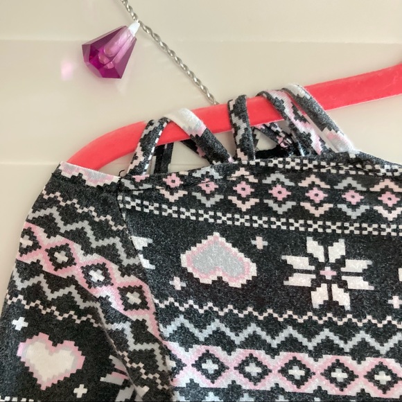 🌸3/$30🌸 Girls’ Christmas Winter Print Long Sleeve Dress 🎄❄️👗 - Picture 2 of 5